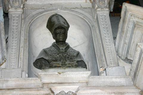 Borromei Szent Károly mellszobra (Giovanni Andrea Biffi alkotása)